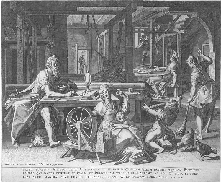 JOHANNUS SADELER (1550 Brussels - ca. Venice) after Joos Winghe