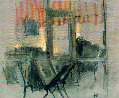 Antiqariaat Ariëns Kappers drawing by Hans Bayens